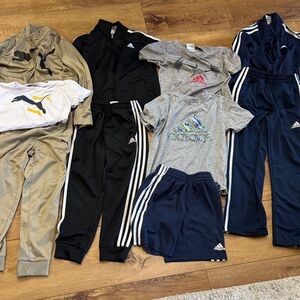 Adidas and Puma Kids 10-piece bundle Sz7-8